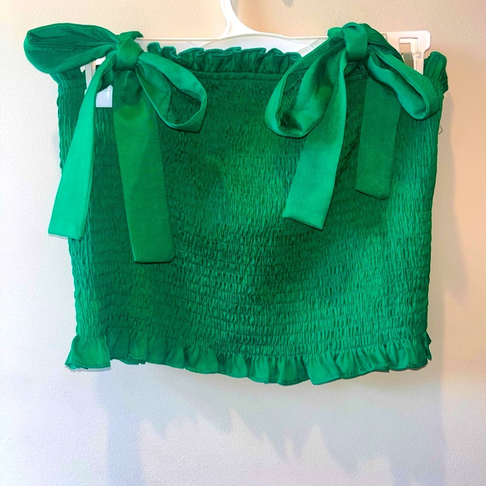 💚Green Ribbed Tank Top.